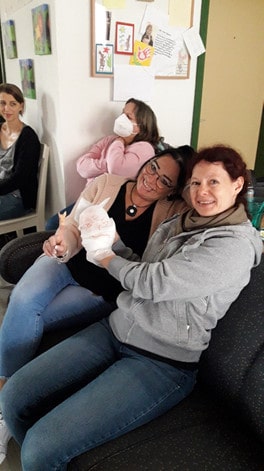 Teilnehmer beim Erste-Hilfe-Kurs 1